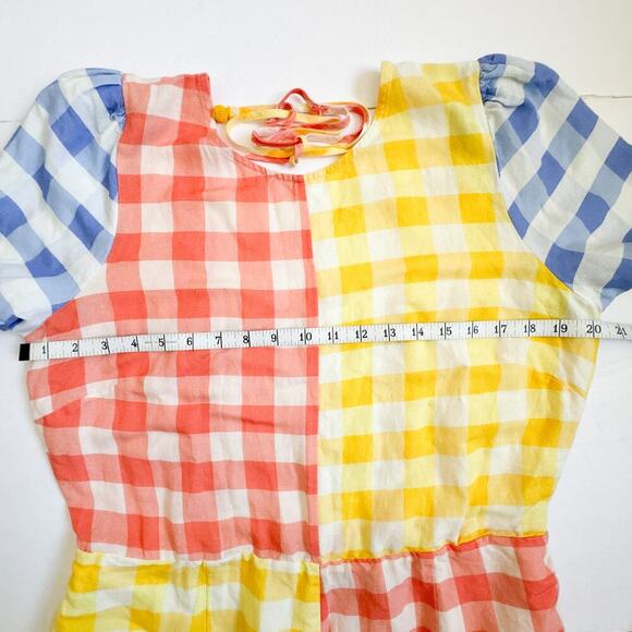 Farm Rio Anthropologie Gingham Contrast Romper - Picture 11 of 16